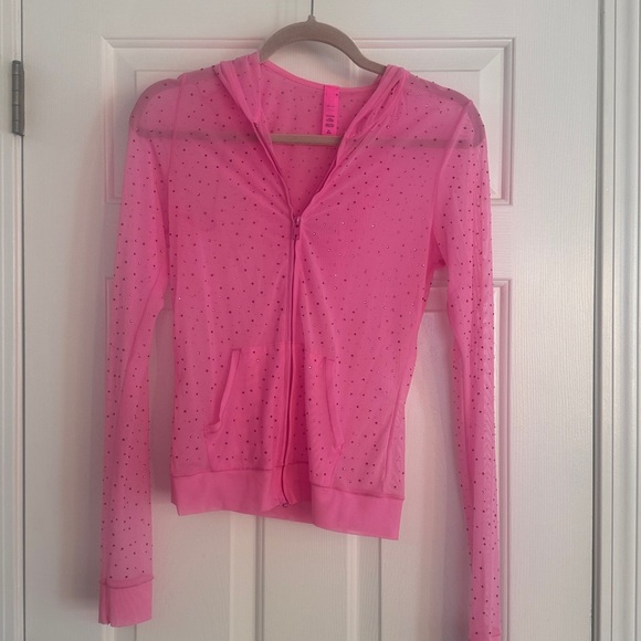 NWOT! RARE Skims! Sheer with Rhinestones size medium! Pink size medium - Picture 4 of 6